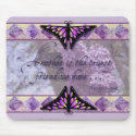 Purple Butterflies and Lilacs mousepads