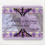 Purple Butterflies and Lilacs mousepads