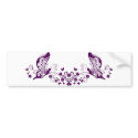 Purple Butterflies bumper stickers