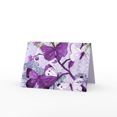 Purple Butterflies Greeting Card