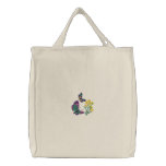 Purple Butterflies on Daisies Embroidered Bag embroidered bags