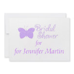 Purple Butterfly Bridal Shower Invitation