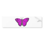 Purple Butterfly bumper stickers