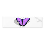 Purple Butterfly! bumper stickers