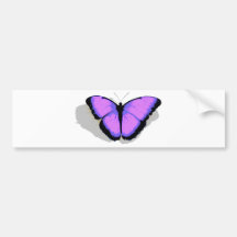 Purple Butterfly! Bumper Sticker