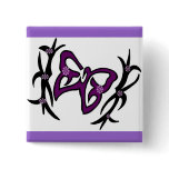 Purple butterfly buttons