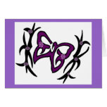 Purple butterfly cards