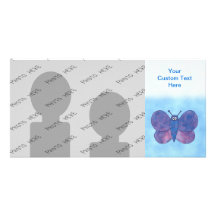 Purple Butterfly. Custom Photo Card