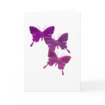 Purple Butterfly Design Greeting Card