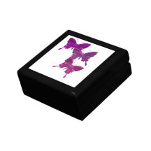 Purple Butterfly Designs Gift Box