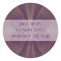 Purple Butterfly Envelope Seal stickers