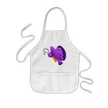 Purple Butterfly Kids Apron