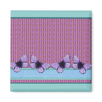 Purple Butterfly Magnets