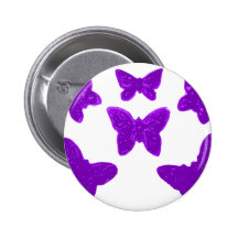 Purple Butterfly Pattern Pins