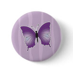Purple Butterfly pin / brooch buttons