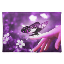 Purple Butterfly Placemat placemats
