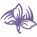 Purple Butterfly Swoosh embroidered shirts