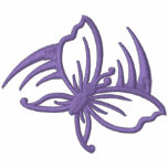 Purple Butterfly Swoosh embroidered shirts