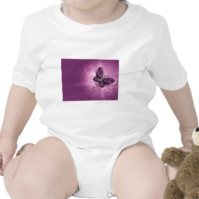 PURPLE BUTTERFLY Tshirts