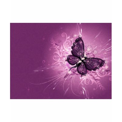 PURPLE BUTTERFLY Tshirt