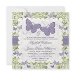 Purple Butterfly Wedding Invitations