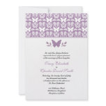 Purple Butterfly Wedding Invitations