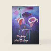 Purple Calla Lilies cards