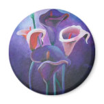 Purple Calla Fridge Magnets