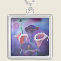 Purple Calla necklaces