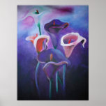 Purple Calla Poster