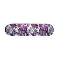 Purple Camouflage 7 1/4" Skateboard
