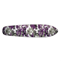 Purple Camouflage 7 1/8" Skateboard