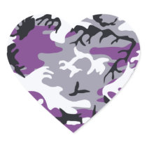 Purple Camouflage Sticker