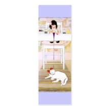 Purple Cat Gift Card/Bookmark Business Card