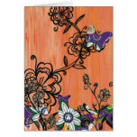 Purple Cats and Butterfly Card