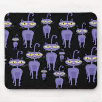 Purple Cats Mousepads