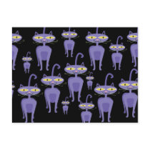 Purple Cats Postcards
