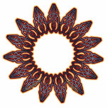 Purple Celtic Circle Knotwork Ornaments photo sculptures