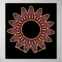 Purple Celtic Circle Knotwork Prints