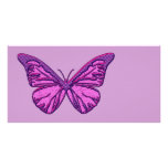 Purple Check Butterfly photo cards