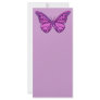 Purple Check Butterfly Custom Rack Card