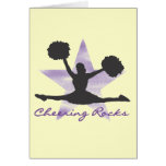 Purple Cheering Rocks T-shirts and Gifts Card
