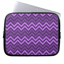 Purple Chevrons Zigzag Designer Laptop Sleeve