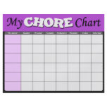 Purple Children's Chore Charts flyers