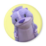 Purple Chipmunk Magnet