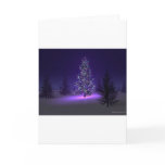 Purple Christmas Tree Greeting Card