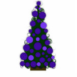 Purple Christmas Tree Ornament photo sculptures