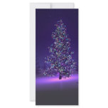 Purple Christmas Tree rack cards