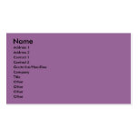 Purple Chrysanthemum Business Card Template