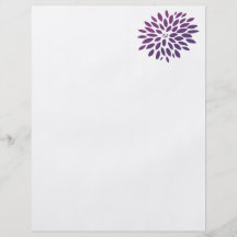 Purple Chrysanthemum Full Color Flyer